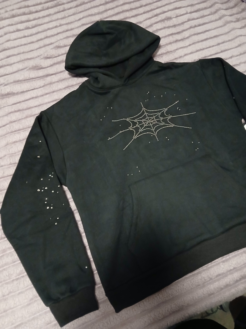 Sp5der Rhinestone Hoodie - Picture 2 of 6